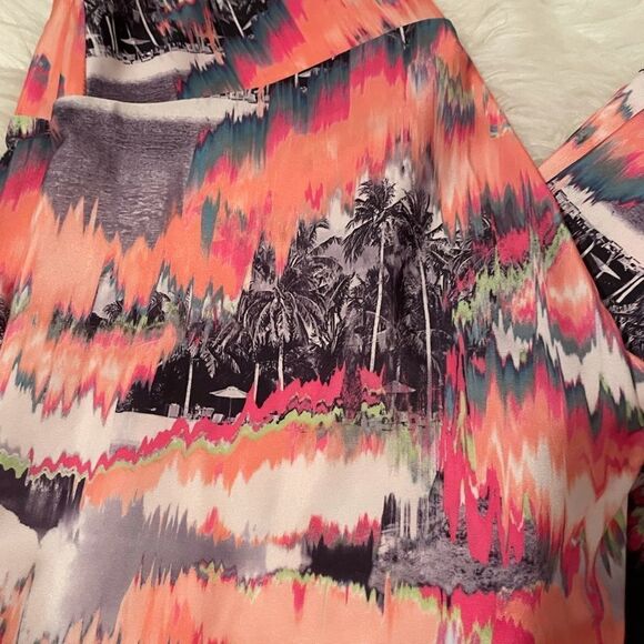 Onzie Leggings xs pink and orange with palm trees - Picture 5 of 7